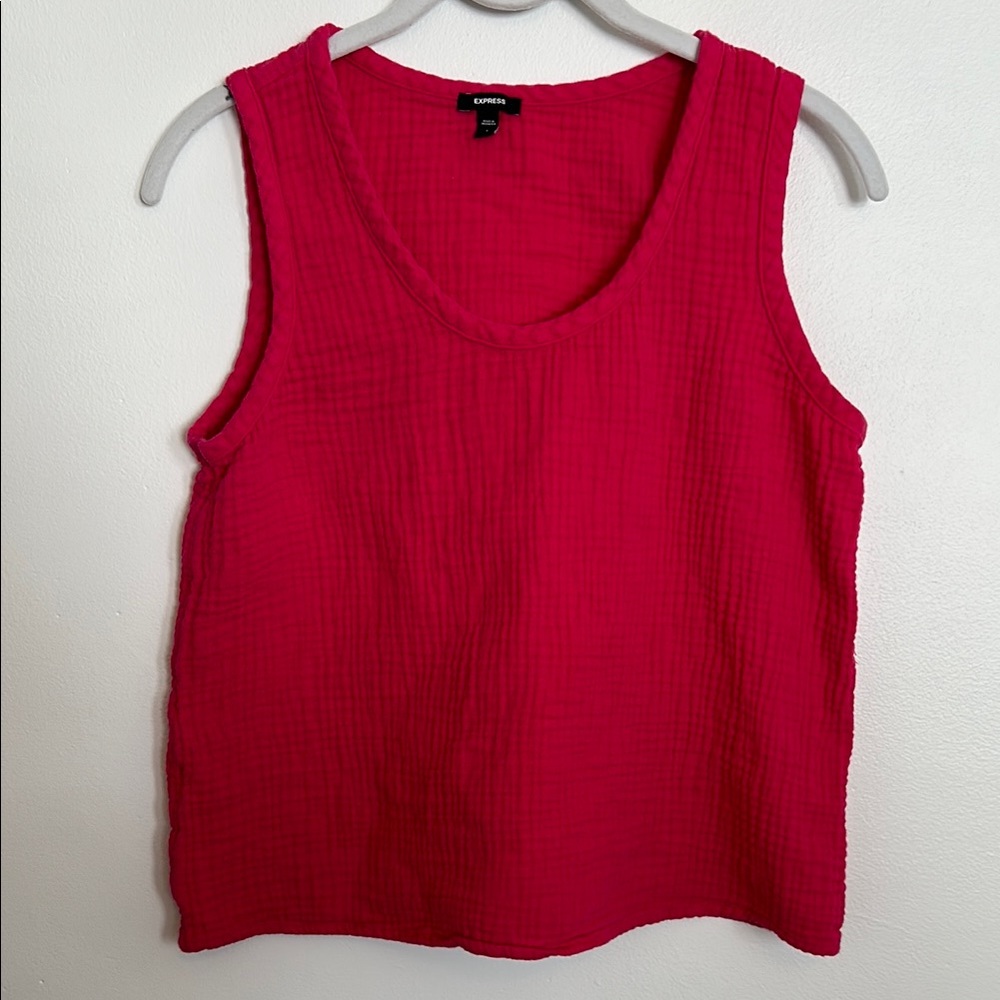Express Women's Pink Tank Top